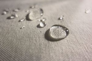 Water drops on Waterproof Textile